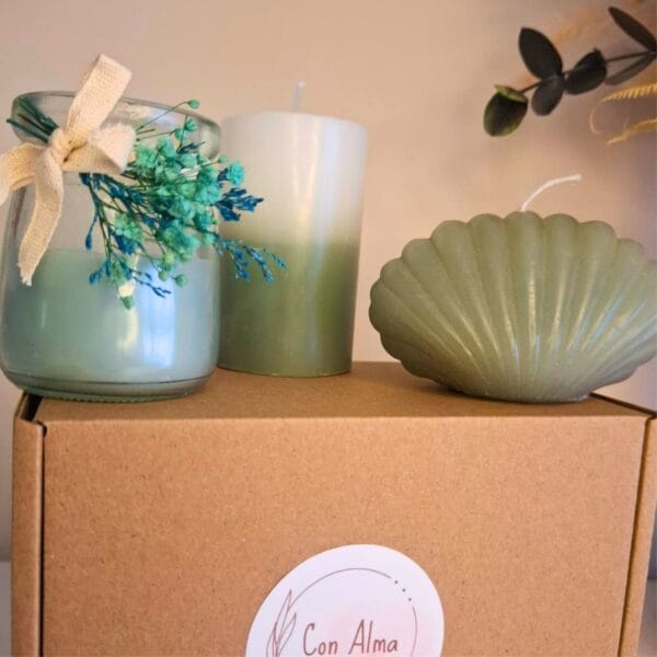 Pack trio velas mint