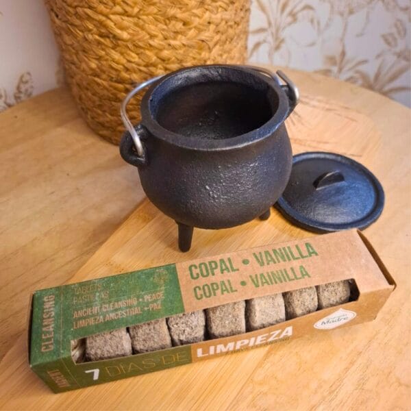 Pastillas copal-vainilla. Limpieza ancestral y paz